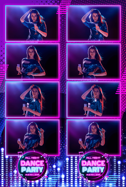 Example custom photo booth print template 3